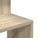 vidaXL Étagère d'angle murale chêne sonoma bois d'ingénierie