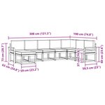 vidaXL Ensemble de canapés d'extérieur 8 pc Blanc et anthracite