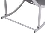 vidaXL Chaises longues lot de 2 noir et gris