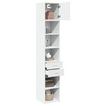 vidaXL Armoire de rangement mince blanc 40x42 5x225 cm