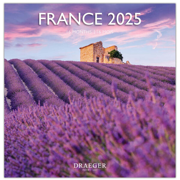 Grand Calendrier Mural 29x29 Cm - 2025 - France - Draeger paris