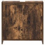 vidaXL Armoire de bain Chêne fumé 60x33x61 cm Bois d'ingénierie