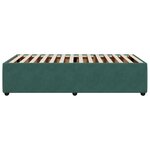 vidaXL Cadre de lit Vert foncé 90x200 cm Velours