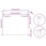 vidaXL Store enrouleur occultant largeur du tissu 151 6 cm polyester