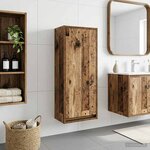 vidaXL Meuble de lavabo mural Bois ancien 35 x 20 x 81 cm