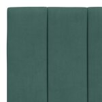vidaXL Cadre de lit avec tête de lit Vert foncé 80x200 cm Velours