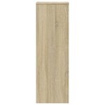 vidaXL Support pour plantes chêne sonoma 33x33x100cm bois d'ingénierie