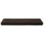 vidaXL Tapis d'escalier autocollants 30 pièces 65 x 21 x 4 cm Marron foncé Bord rectangulaire