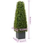 Plante artificielle Eucalyptus avec pot 27x27x90 cm Vert