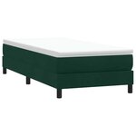 vidaXL Sommier à lattes de lit sans matelas vert foncé 90x220 cm