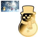 Pièce de monnaie en Or 3000 Francs g 0.031 (1/1000 oz) Millésime 2024 Gold Gift LET IT SNOW 1/1000