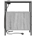 vidaXL Armoires de chevet 2 Pièces Sonoma gris 30 x 48 x 61 cm