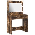 vidaXL Coiffeuse Chêne fumé 78.5 x 41 x 135 cm Bois d'ingénierie