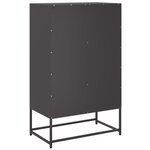 vidaXL Buffet haut noir 68x39x111 5 cm acier