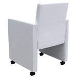 vidaXL Chaises à manger lot de 6 blanc similicuir