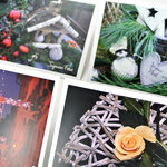 Lot de 4 cartes postales - noël 1 - photos frédéric engel