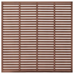 vidaXL Clôture à persiennes WPC 180x180 cm Marron