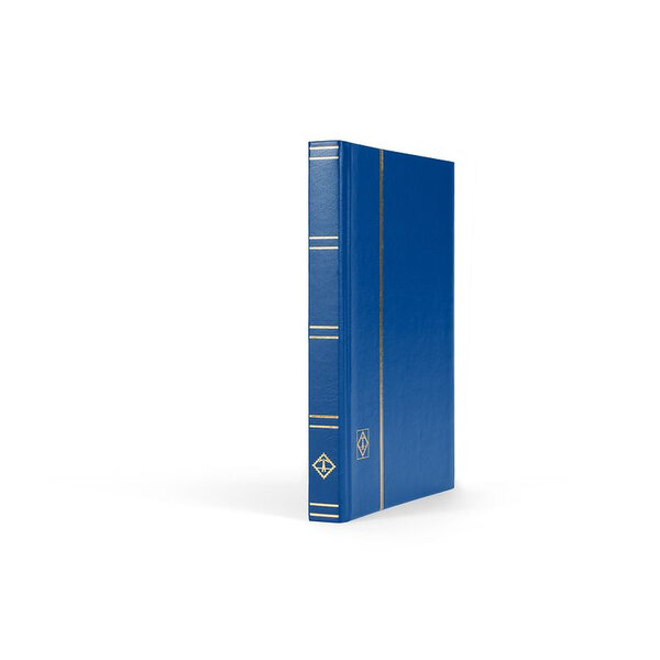 Classeur petit format 32 pages noires pour timbres. Couleur - Bleu