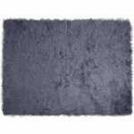 vidaXL Tapis en Peau de Mouton Synthétique Anthracite 160 x 230 cm