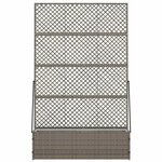 vidaXL Cache-pot de jardin Gris 105 x 30 x 170 cm Métal