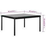 Vidaxl salon de jardin 5 pièces avec coussins noir pvc