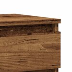 vidaXL Tables de chevet 2 Pièces vieux bois 40x35x50 cm bois d’ingénierie
