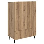 vidaXL Buffet Chêne artisanal 66 x 34 5 x 97 cm Bois d'ingénierie