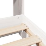 vidaXL Cadre de lit sans matelas blanc 140x190 cm bois de pin massif