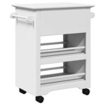 VidaXL Chariot de cuisine BODO blanc 67 5x45x80 cm
