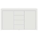 vidaXL Buffet avec tiroir Blanc 120 x 36 x 69 cm Bois d'ingénierie