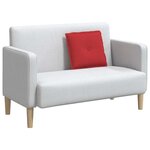 vidaXL Coussin de Dos Rouge 50 x 19 x 45 cm tissu