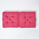 Coussin lombaire - Rouge Uni - HOMESCAPES
