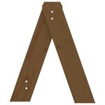 vidaXL Tabourets lot de 2 marron miel 40x40x45 cm bois massif de pin