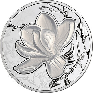 Monnaie MAGNOLIA Flowers of the Four Seasons 1 Oz Argent 1$ Niue 2026