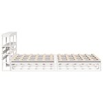 vidaXL Cadre de lit sans matelas blanc 120x190 cm bois de pin massif