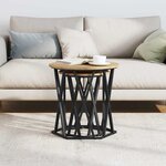 vidaXL Table basse 2 Pièces chêne artisanal 50 x 50 x 50 cm