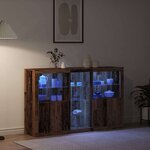 vidaXL Buffet Bois ancien 162 x 37 x 100 cm Bois d'ingénierie