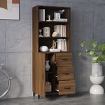 vidaXL Buffet haut Chêne marron Bois d'ingénierie