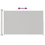 vidaXL Auvent latéral rétractable de patio 180x300 cm Crème
