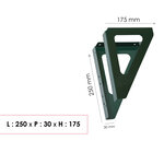 Equerres vert brillant ral 6005b