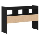 Buffet noir en chêne vidaXL 105x30x70 cm en bois d'ingénierie