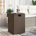 vidaXL Table de couverture de bouteille de propane marron 40x40x60 cm