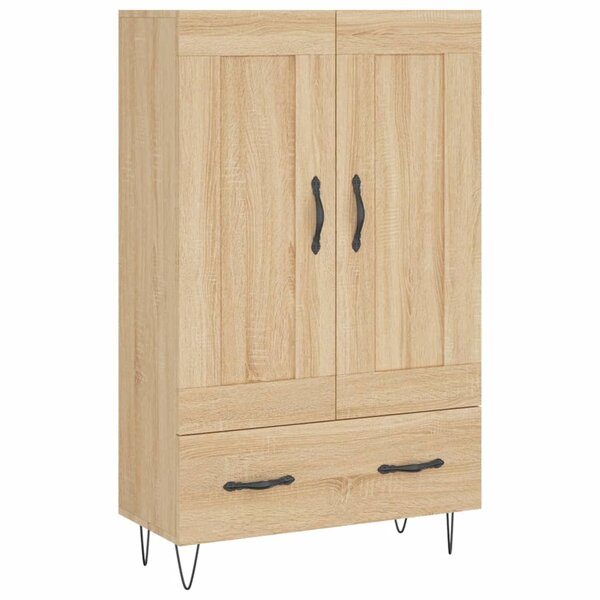 vidaXL Buffet haut chêne sonoma 69 5x31x115 cm bois d'ingénierie