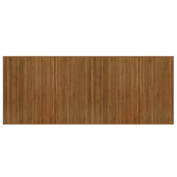 vidaXL Tapis rectangulaire marron 80x200 cm bambou