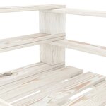 vidaXL Fauteuil palette de jardin Bois Blanc