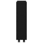 vidaXL Chariot de Rangement Étroit Chêne noir 60 x 18 x 70 cm