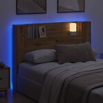 vidaXL Cabinet de Tête de Lit chêne artisanal Bois d'ingénierie