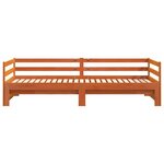 vidaXL Lit de jour et lit gigogne sans matelas 90x200 cm bois massif