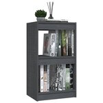 vidaXL Bibliothèque Gris 40x30x71 5 cm Bois de pin massif