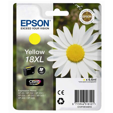 Cartouche d'encre epson paquerette 18 xl (jaune)